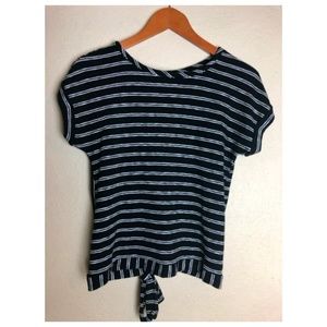 A New Day Black & White Stripe Top